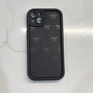 Black Bow Pattern iPhone 13 Case